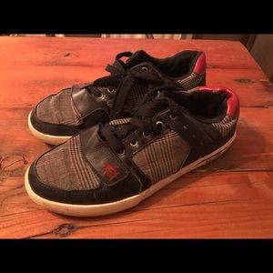 Original Penguin Moby Lo plaid leather shoes sz 11